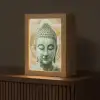 Buddha - Mandala - Modern - Spiritualiteit Light Box met kabel (Tafellamp) klein -z3d_website