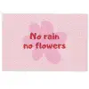 No rain no flowers - Bloem - Roze Deurmat klein -zkaufland3d