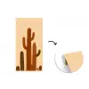 Cactus - Woestijn - Zand - Bruin fotobehang vinyl groot -3d