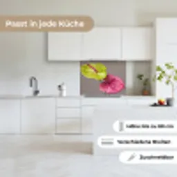 Planten - Anthurium - Groen - Roze keuken achterwand 2 middel -sfeer4_DE