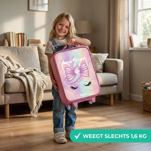 Eenhoorn Kinderkoffer - Roze klein -sfeer2_NL