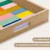 Stroken - Blauw - Patroon - Abstract Dienblad Rechthoek middel -USP_HandgreepNL