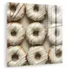 Donuts - Chocolade - Wit - Beige plexiglas 5mm klein -zzzproduct_nieuw