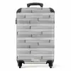 Grijs verweerd hout met roze accenten NBS - Handbagage koffer - Volwassenen Unisex middel -productfoto_recht