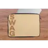 Swag - Bruin - Beige laptophoes neopreen klein -tafel