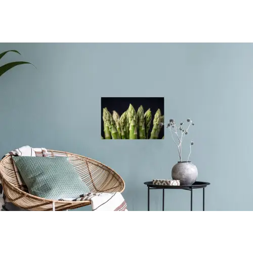 Asperges - Groen - Zwart Muursticker klein -plant