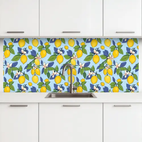 Illustratie - Citroen - Patroon keuken achterwand 2 middel 871 -3d
