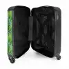 Palm diverse bladeren patroon groen NBS - Handbagage koffer - Volwassenen Unisex middel -binnenkant