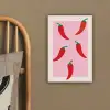 Pepers - Rood - Illustratie canvas 2cm klein -sfeer3