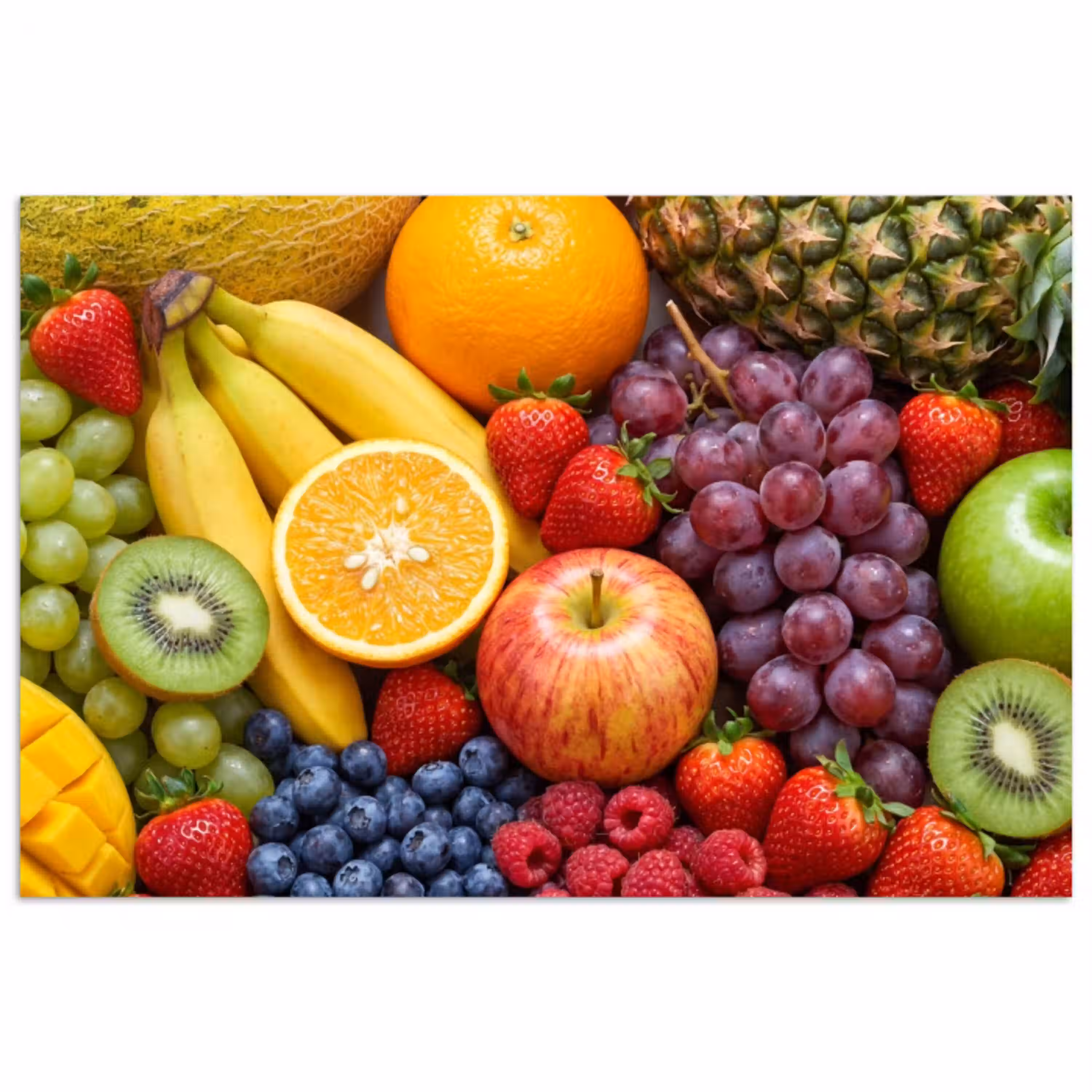Eten - Fruit - Vers - Kleurrijk - Voeding poster papier klein -3d