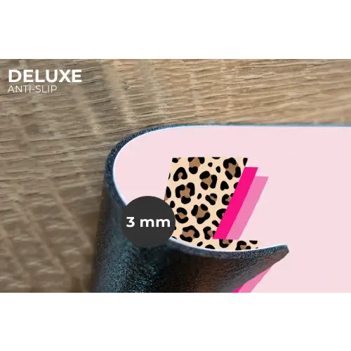 Stippen - Roze - Bliksem Placemat vinyl groot -closeup
