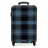 Klassiek geruit patroon in blauw tinten NBS - Handbagage koffer - Unisex middel -productfoto_recht