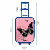 Bubblegum butterfly Kinderkoffer - Blauw klein -productfoto_formaten
