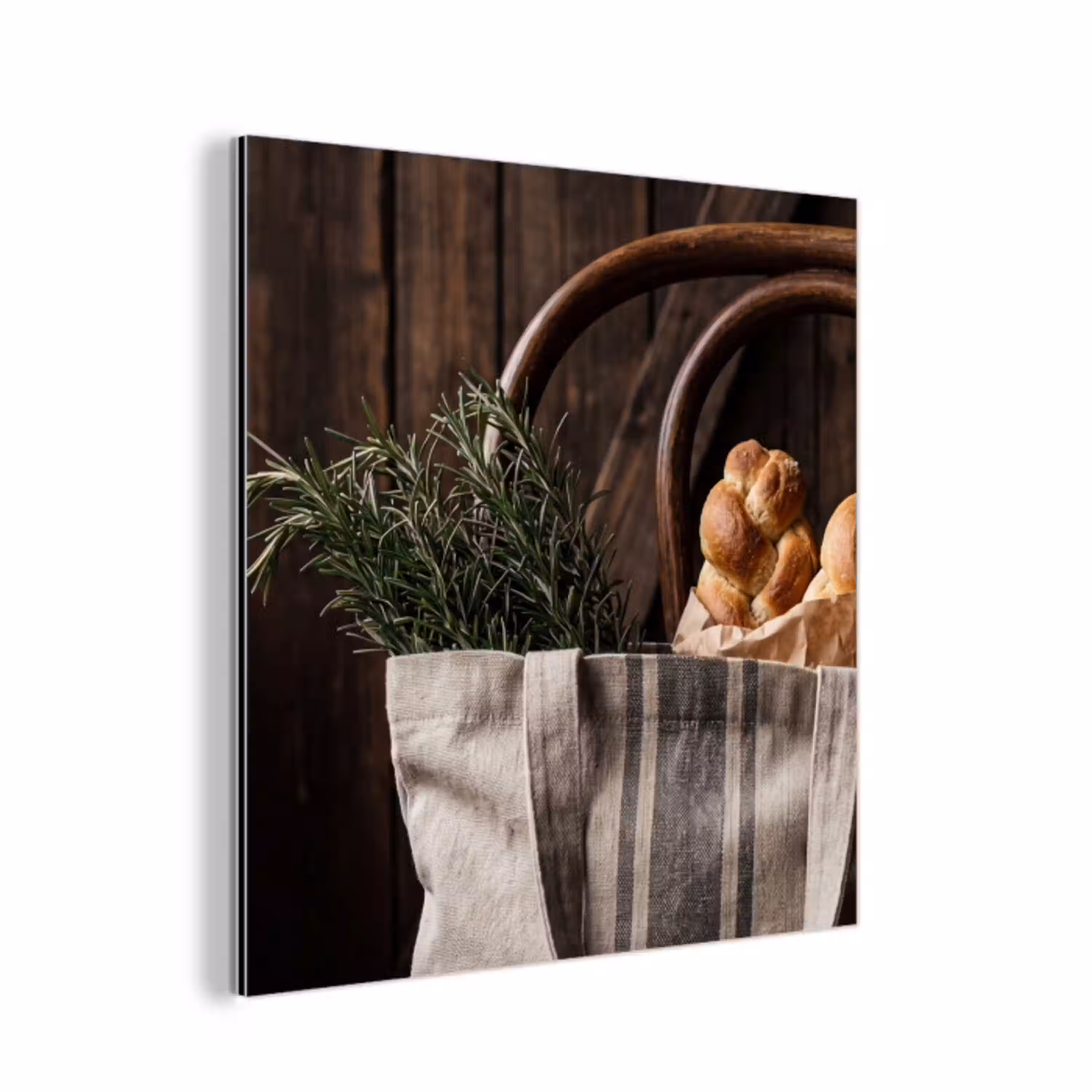 Brood - Kruiden - Eten aluminium wit klein -3d