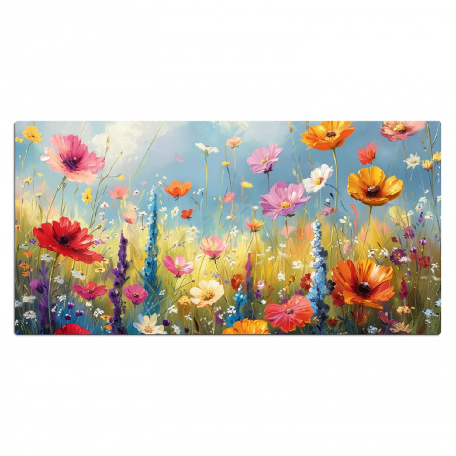Bloemen - Natuur - Botanisch - Kunst Muismat XXL klein -3d_leeg