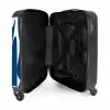 Abstract - Blauw/Witte vormen NBS - Handbagage koffer - Kinderen Unisex middel -binnenkant