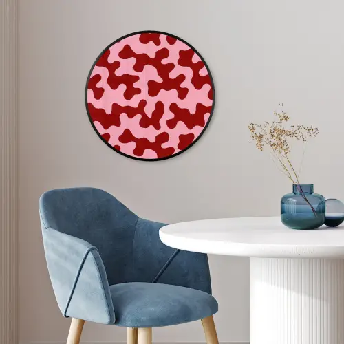 Modern - Abstract - Rood Fotolijst rond zonder passe partout klein 856 -sfeer2
