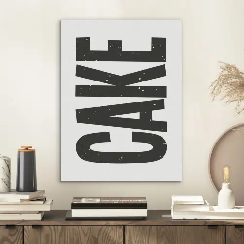 Zwart - Cake - Eten - Decoratie PET vilt klein -sfeer1