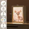 Hertje - Illustratie - Bloemen - Roze Light Box met kabel klein -USP_NL