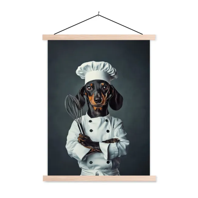 Schoolplaat - Hond - Garde - Kok