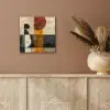 Modern - Kunst - Beige - Industrieel aluminium wit klein -sfeer4