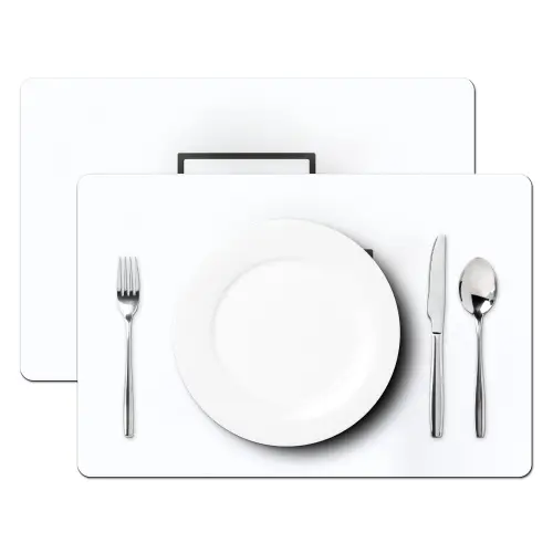 Basketbalbord - Minimalistisch - Zwart Placemat vinyl groot -zzsfeer2_Kitchenyeah-website