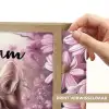 Kitten - Bloemen - Vlinders - Paars Light Box met batterij (Wandlamp kind) middel -USP_websiteprintNL
