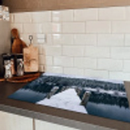 Steiger - Meer - Sneeuw - Bergen - Rustgevend Inductie beschermer vinyl 3mm klein -sfeer3