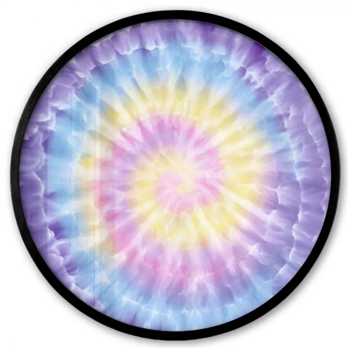 Spiraal - Tie dye - Pasteltinten Fotolijst rond zonder passe partout klein -3d