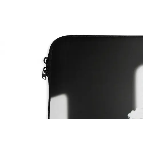 Vrouw - Zwart - Hart laptophoes neopreen klein -detail