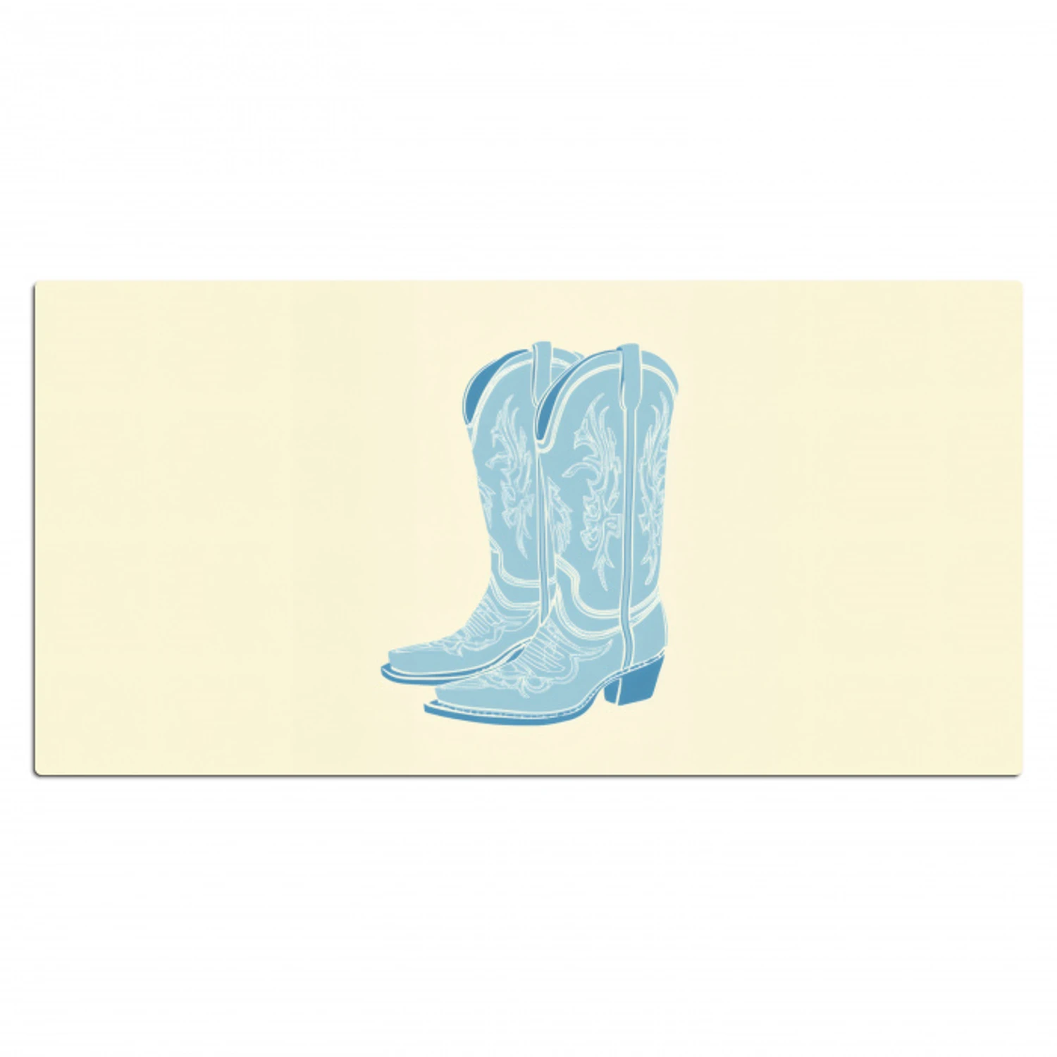 Illustratie - Cowboylaarzen - Patroon Muismat XXL klein -3d_leeg