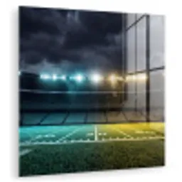 Voetbal - Stadion - Nacht - Modern plexiglas 5mm klein -zzzproduct_nieuw