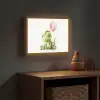 Draak - Baby dier - Roze ballon Light Box met batterij (Wandlamp kind) middel -sfeer5_kind
