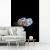 Sushi - Delfts blauw - Rijst - Vis - Elegant fotobehang vinyl groot -woonkamer