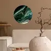 Marmerlook - Goud - Groen - Glitter - Design - Marmer Wandcirkel behangsticker klein -sfeer1