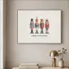 Notenkrakers - Minimalistisch - Kerst - Beige Textielframe - compleet frame klein -sfeer2