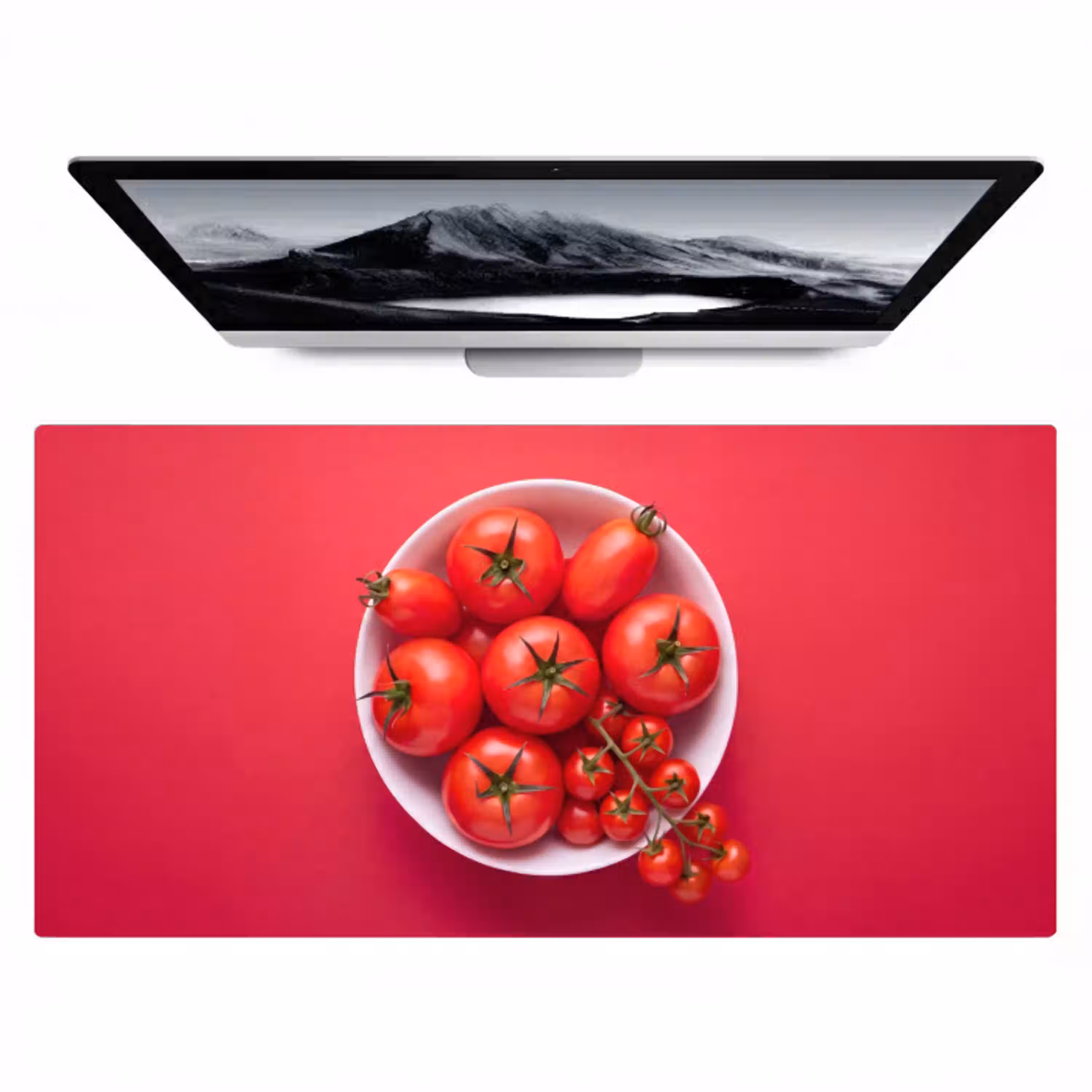 Eten - Kom - Rood Muismat XXL klein -zzz3d