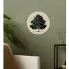 Eikenboom - Schaduw - Egaal Wandcirkel kunststof plaat 5mm dik klein -sfeer3