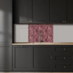 Bladeren - Patroon - Paars keuken achterwand 2 middel 865 -sfeer1