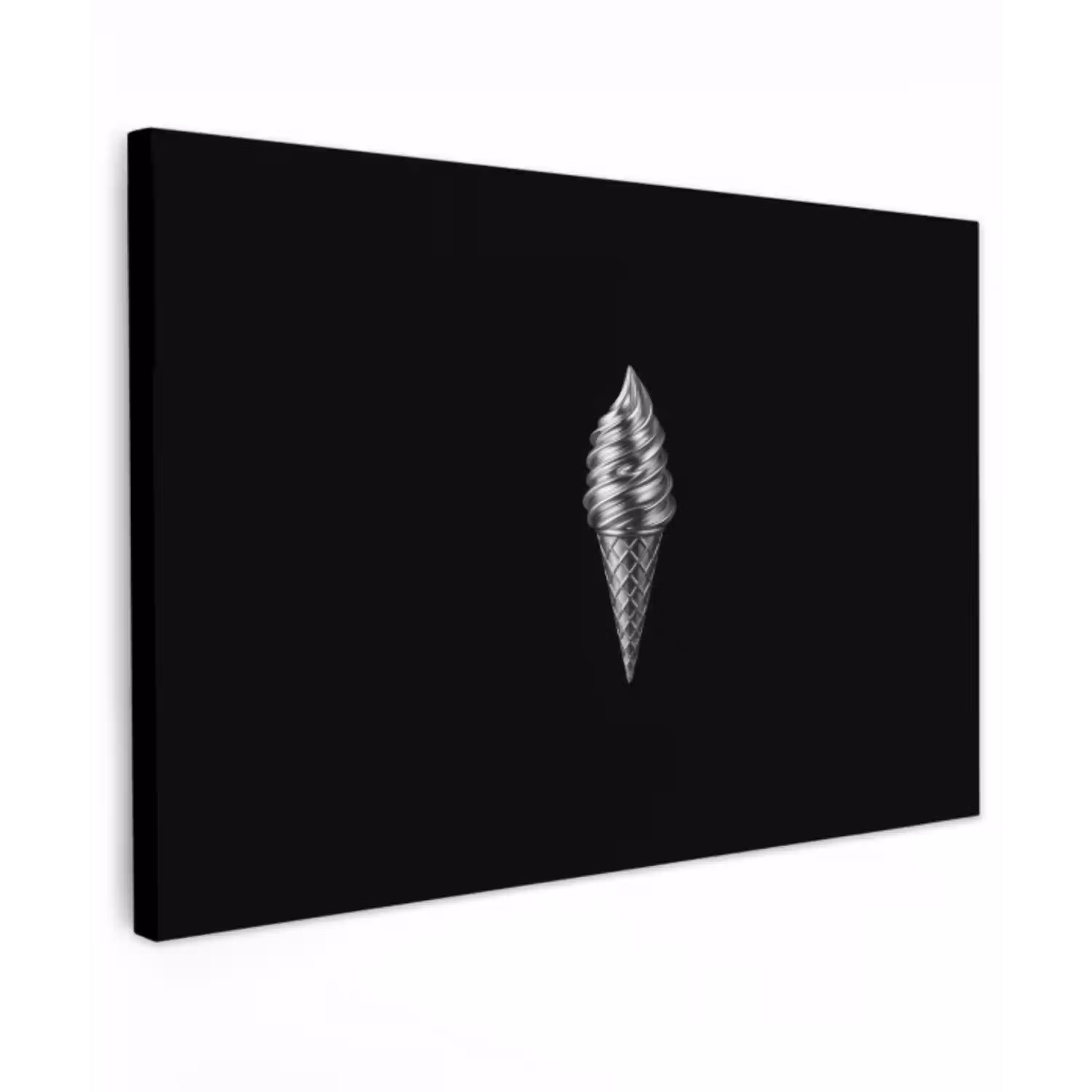 Softijs - Realistisch - Futuristisch canvas 2cm klein -z3d