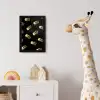 Macarons - Patroon - Goud - Zwart fotolijst zwart zonder passe partout klein -usfeer4_kinderkamer