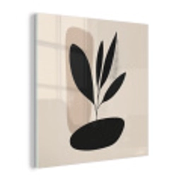 Plant - Beige - Japandi plexiglas 5mm klein -z3d