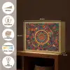 Mandala - Cirkels - Patronen Light Box met batterij (Wandlamp) middel -USP_websiteoverzichtNL