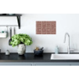 Geometrisch - Patroon - Rood Muursticker klein 286 -keuken