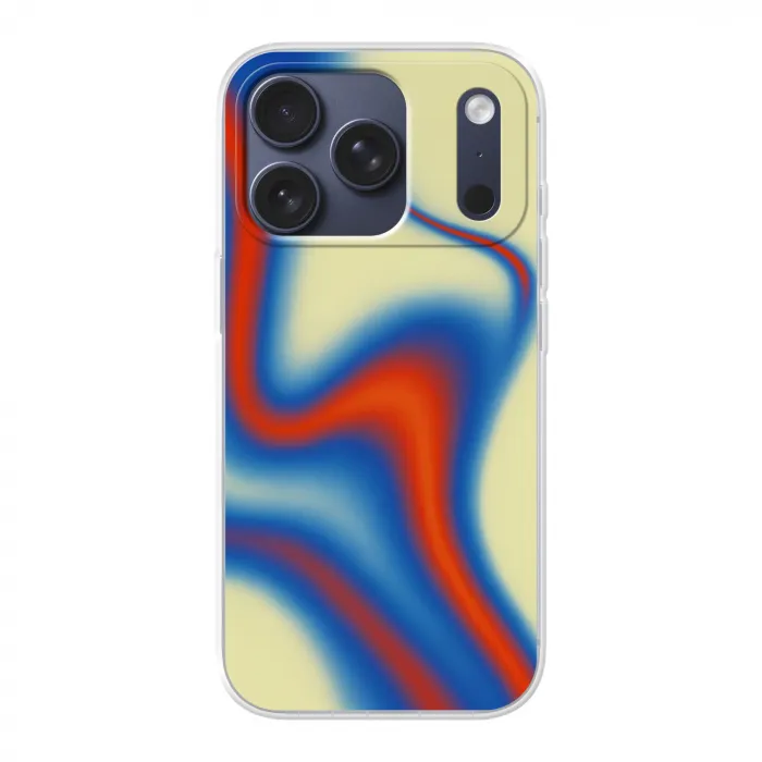 Golven - Kleurrijk - Abstract Telefoonhoesje iPhone 17 Pro klein -3d