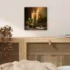 Kaarslicht - Kerst - Veelkleurig aluminium wit klein -sfeer3