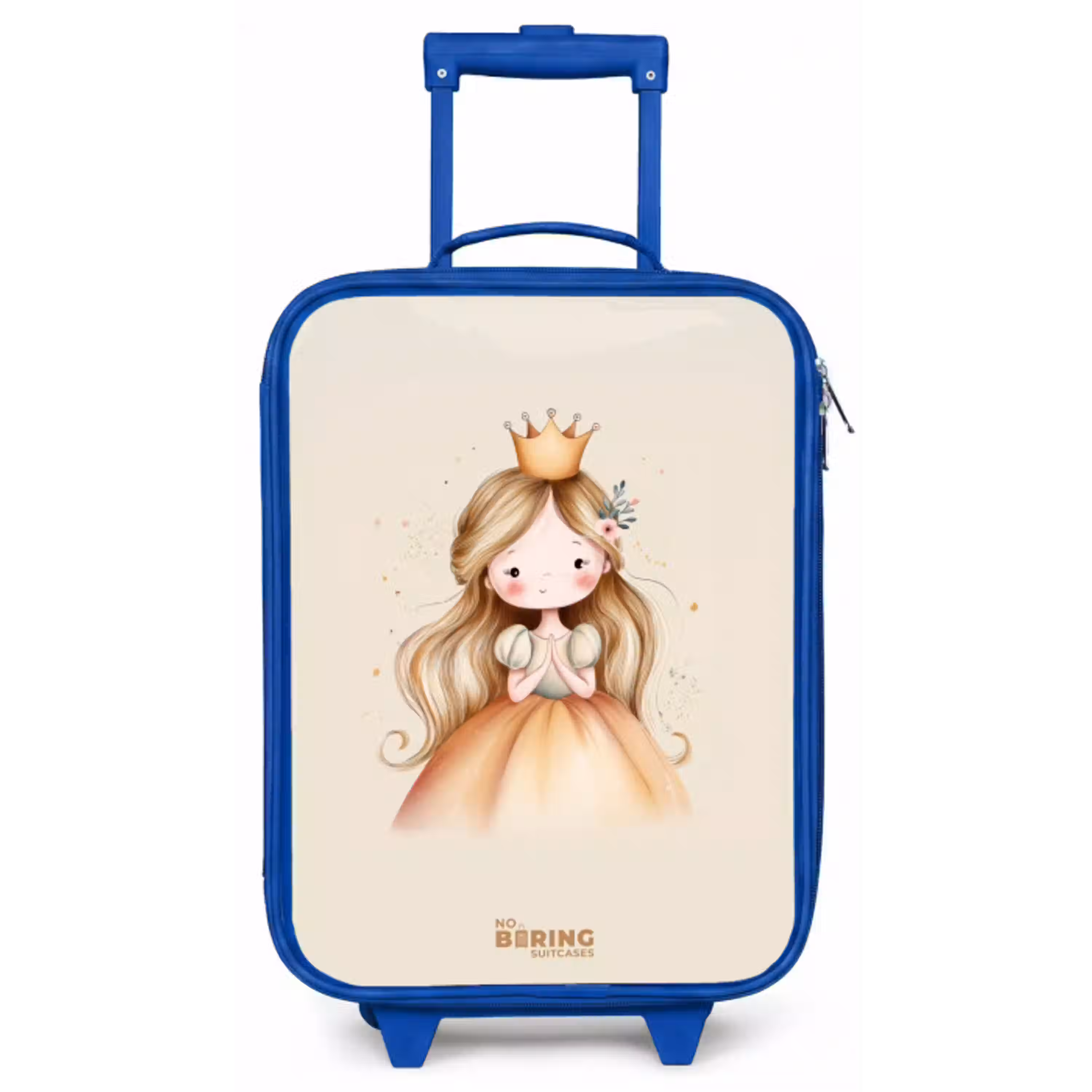Prinses in gouden tinten Kinderkoffer - Blauw klein -zz3dotto