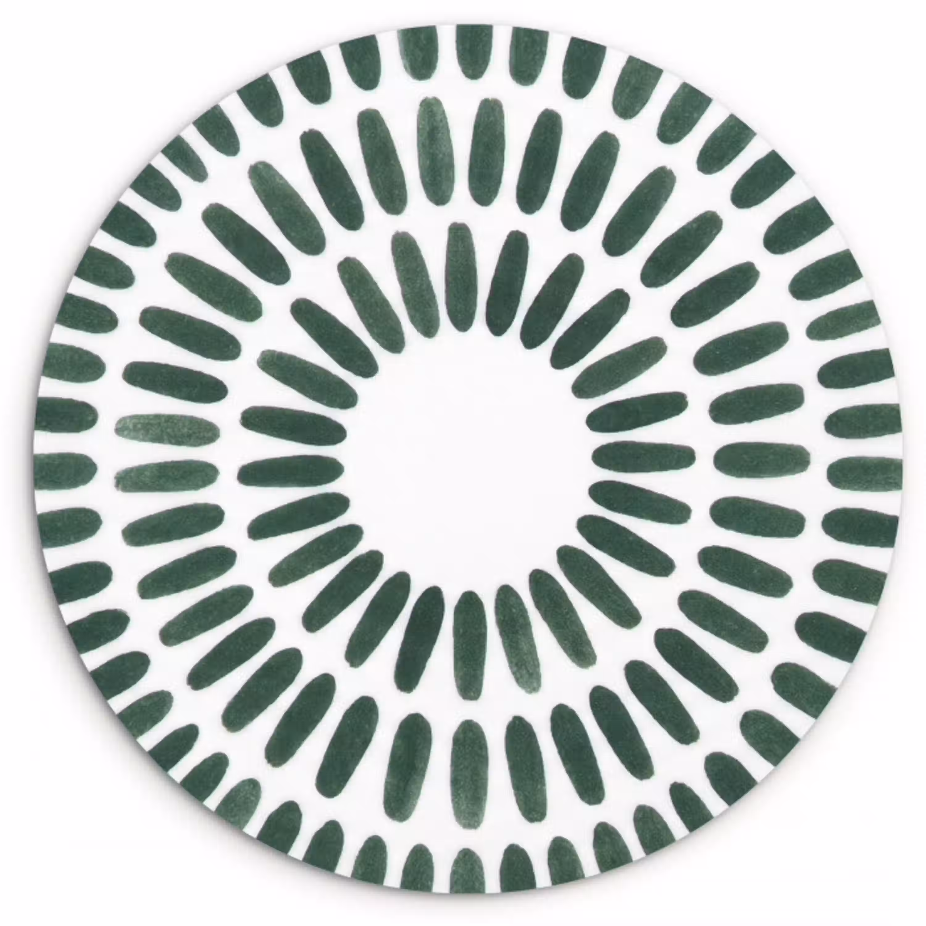 Abstract - Cirkel - Patroon - Modern - Groen Wandcirkel kunststof plaat 5mm dik klein -3d