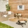 Kerst - Quotes - Merry xmas - Feestdagen - Zwart Tuinposter op houten frame 2 cm dik klein -sfeer2