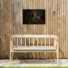 Beer - Bruin - Pak - Hoed Tuinposter op houten frame 2 cm dik klein -sfeer4
